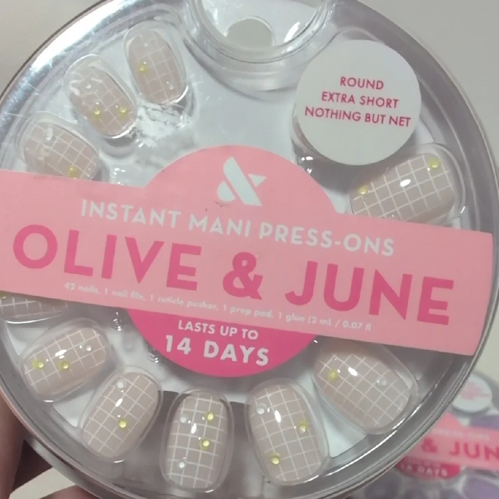 Olive & June Instant Mani Press-On Nails - Green, Purple, Yellow